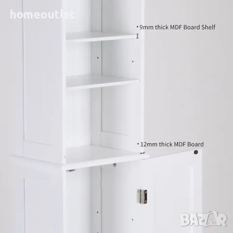 ПРОМОЦИЯ Подов шкаф за вертикално съхранение в бяло 10BHHFCC01WH, снимка 4 - Шкафове - 49740823