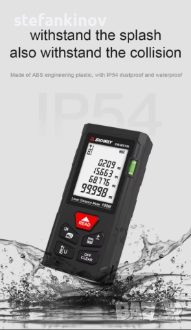 Лазерна ролетка 100м SNDWAY НОВ МОДЕЛ, снимка 5 - Измервателни инструменти - 31213286