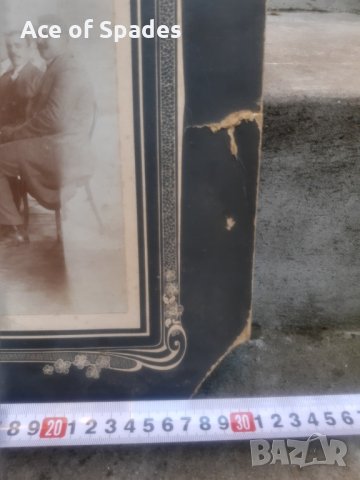 Стара Снимка В Кръчмата на Картон 30/36 см. (1), снимка 5 - Антикварни и старинни предмети - 30794413