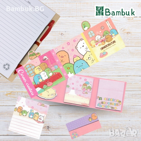 Лепящи бележки “Corner creatures”, снимка 9 - Други - 52579045