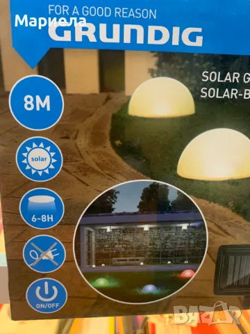 Цветна Соларна Градинска лампа LED IP44 / 8 метра , 5тела, снимка 4 - Други - 48291697