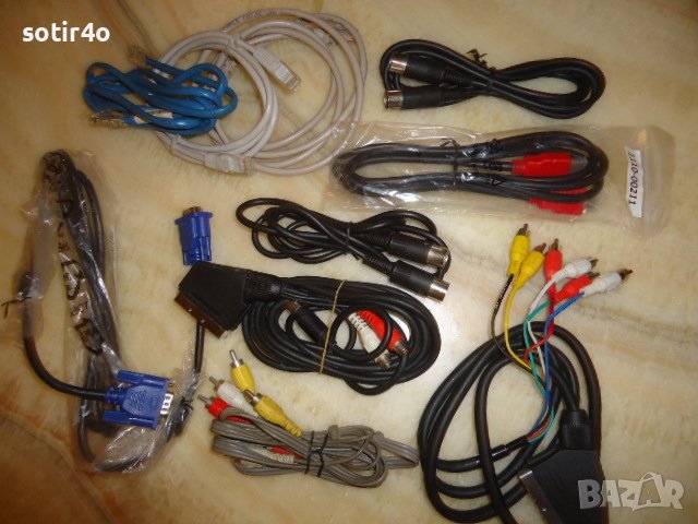 компютърни части-кабели 10 бр-20 лв., снимка 1 - Кабели и адаптери - 42924239