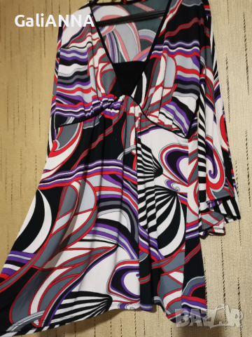 СТРАХОТНА ТУНИКА В СВЕЖИ ЦВЕТОВЕ РАЗМЕР 2XL , снимка 4 - Туники - 36573428