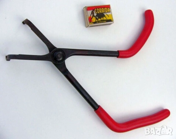 SNAP-ON Американски КЛЕЩИ 320 мм с Пръстен Челюсти за Гумички Клапани Маркучи Лули Свещи и др.БАРТЕР, снимка 3 - Клещи - 54122622