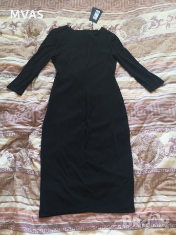 Нова рокля M&S черна с камъчета  S под коляно, снимка 3 - Рокли - 31547376