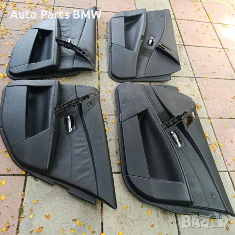 Черни кожени кори врати BMW E60 E61 Кори врати БМВ Е60 Е61, снимка 2 - Части - 50435414
