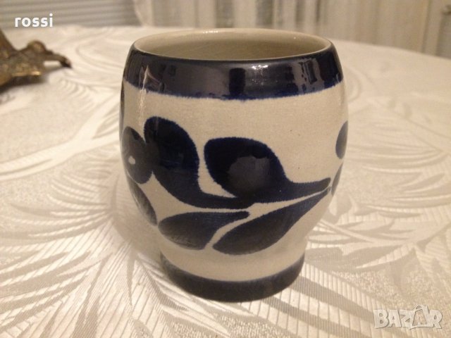 Vintage. Нови. Original King Немски сервиз 4 керамични чаши за вино 160 мл. ръчна изработка, снимка 7 - Антикварни и старинни предмети - 30678675