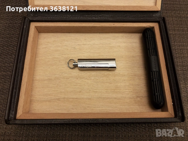 Лукс Хумидор за пътуване  S.T. DUPONT и ножче за пури , снимка 3 - Други - 53987357