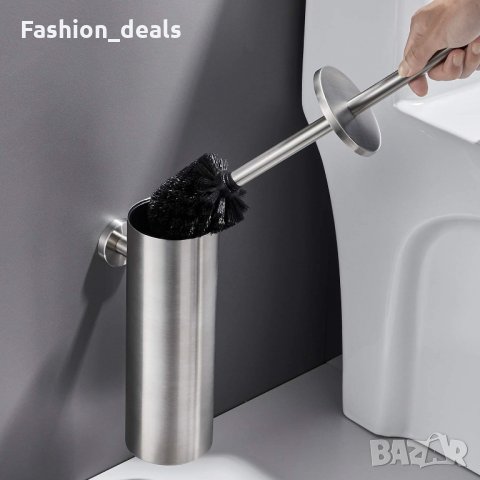 Нова Тоалетна четка със стенен държач от неръждаема стомана за баня, снимка 5 - Други стоки за дома - 33764538