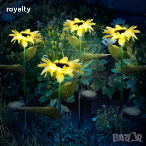 Соларни LED градински светлини - цветя