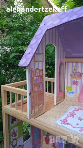 Детска дървена къща за кукли Kid Kraft, снимка 11 - Играчки за стая - 50655502