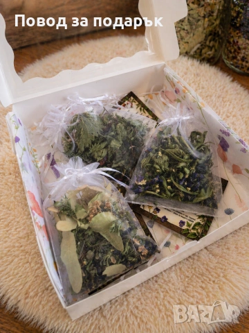 Подаръчна кутия с чаени смеси , снимка 4 - Подаръци за жени - 54321690