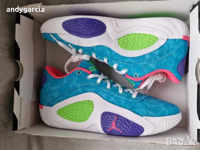 Nike Air Jordan Tatum 2 GPX Hyper Jade 47.5 номер 31см стелка чисто нови в кутия , снимка 7 - Маратонки - 49844404