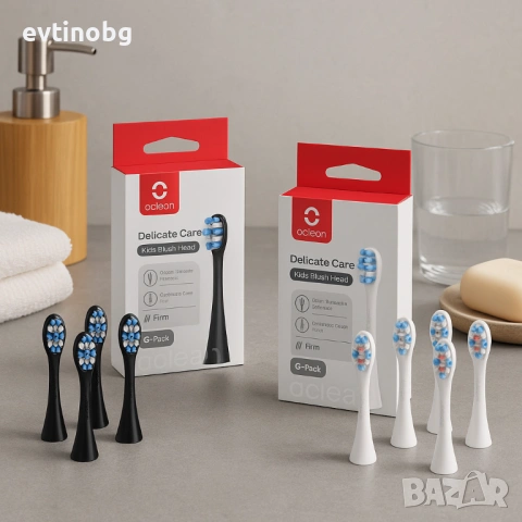 Накрайници за четка за зъби Oclean Kids P3К1-6, P3К8-6, 6 броя, снимка 2 - За банята - 54049849