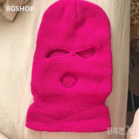 Зимна шапка маска - Purple Neon Balaclava, снимка 8 - Шапки - 30397928