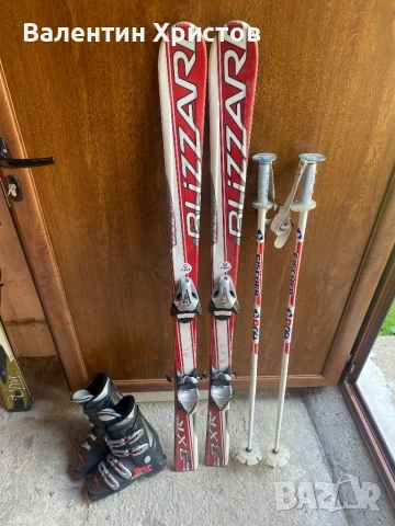 Детски ски комплект:ски,щеки и обувки, снимка 4 - Зимни спортове - 50753587
