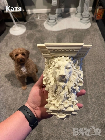 Лъв стойка за стена, колони,врати винтидж, снимка 4 - Антикварни и старинни предмети - 54091755