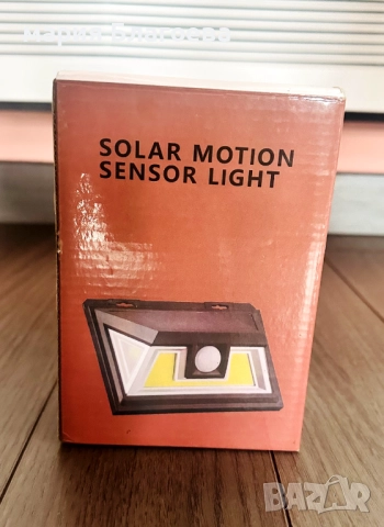 Диодна Соларна LED Градинска лампа с PIR Датчик, снимка 2 - Лед осветление - 52477106