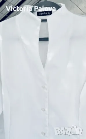 Бяла риза/блуза JACQUES BRITT премиум, снимка 15 - Ризи - 48403618