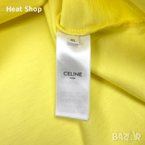 Дамска тениска Celine Cropped Logo T-Shirt, снимка 4 - Тениски - 54352176