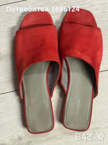 VAGABOND чехли санфали  40 естествен велур