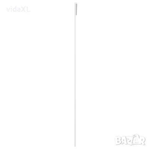 vidaXL Плъзгаща се врата, ESG стъкло и алуминий, 76x205 см, бяла, снимка 4 - Входни врати - 56146200