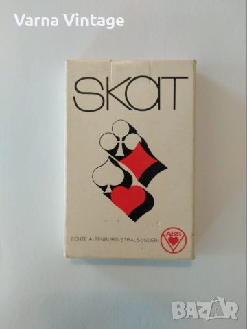 Колекционерски карти за игра в Скат ЗАПЕЧАТАНИ. ASS Altenburg Германия.