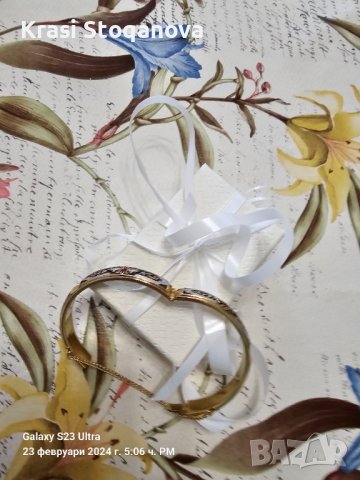 Дамска Гривна в Златист Цвят / Неръждаема Стомана , снимка 8 - Гривни - 44435520