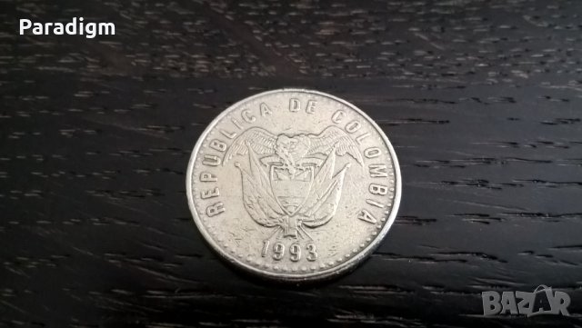Монета - Колумбия - 50 песос | 1993г., снимка 2 - Нумизматика и бонистика - 29285805