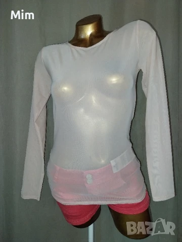 М Прозрачна блуза в светло розово и къси розови къси панталонки , снимка 9 - Къси панталони и бермуди - 50902243