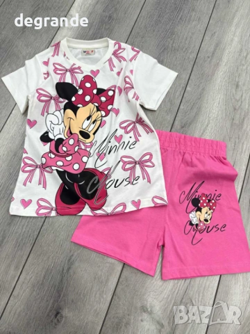  🧸 Детски Комплект Мини в розово с къси панталонки