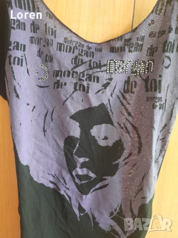 Подарявам!Интересна тениска с полугол гръб тюлена, снимка 3 - Тениски - 51097738