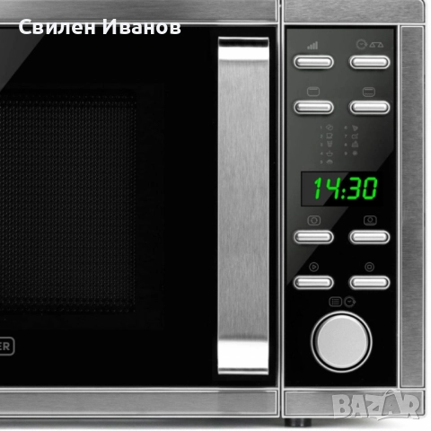 Микровълнова с грил и конвекция Black+Decker BXMZ900E – 25L, 900W, автоматични програми, дигитален д, снимка 4 - Микровълнови - 51506370