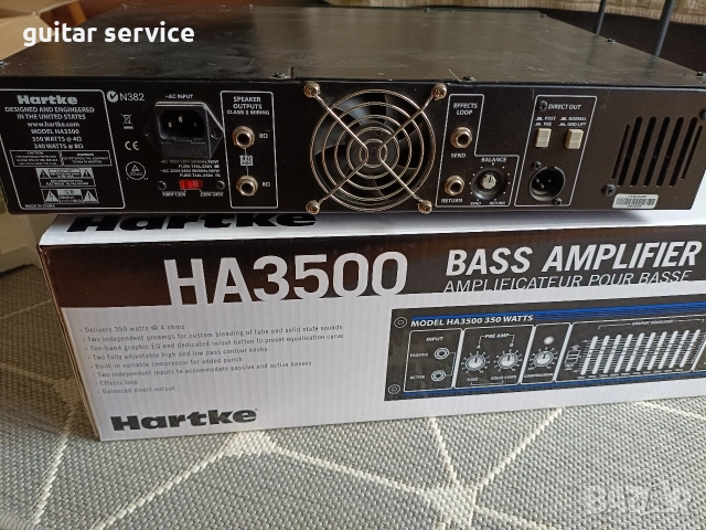 Hartke HA 3500 бас глава, снимка 3 - Китари - 54029228