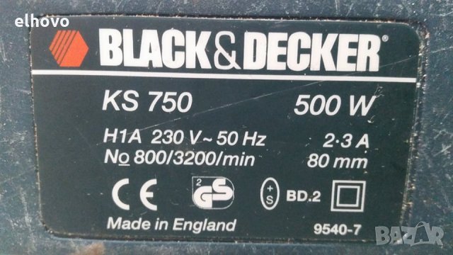 Прободен трион Black&Decker KS 750, снимка 6 - Други инструменти - 29260957