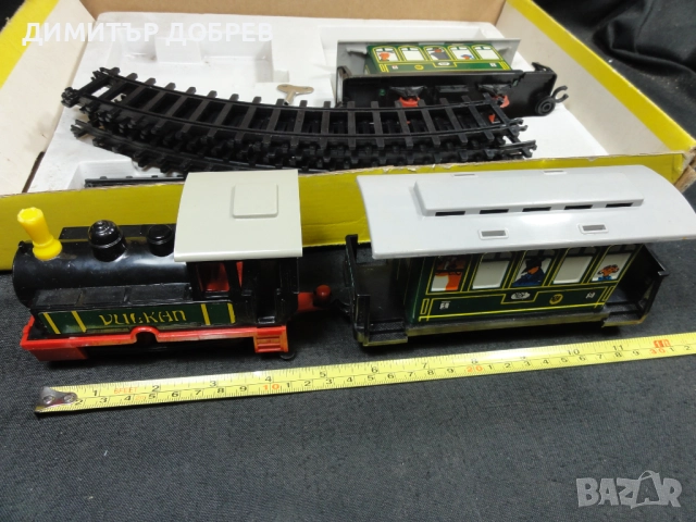 СТАРА РЕТРО СОЦ ГДР DDR МЕХАНИЧНА ИГРАЧКА ВЛАКЧЕ VULKAN, снимка 5 - Колекции - 52711788