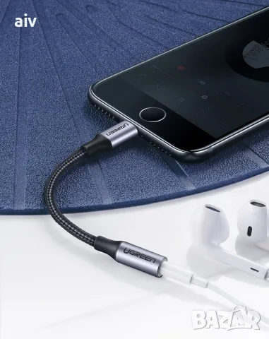 Оригинален адаптер от Lightning към 3.5 мм аудио жак - Apple, снимка 3 - Аксесоари за Apple - 56155922