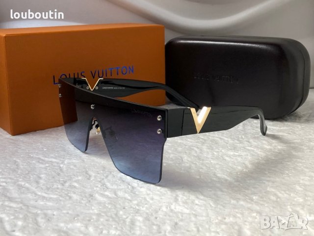 -25 % разпродажба  Louis Vuitton 2023 висок клас мъжки слънчеви очила маска, снимка 9 - Слънчеви и диоптрични очила - 38999948