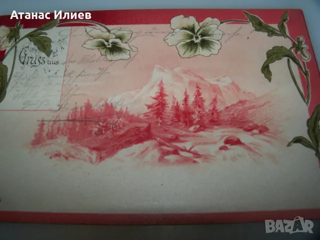 Красива стара австрийска пощенска картичка 1899г., снимка 2 - Филателия - 49600778