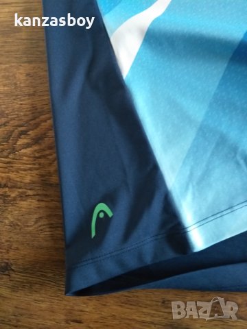 HEAD VISON GRAPHIC BLUE T-SHIRT - страхотна мъжка тениска КАТО НОВА, снимка 8 - Тениски - 40506938