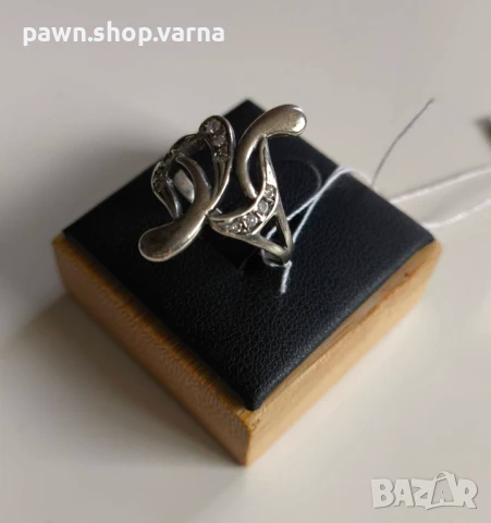 Нов сребърен пръстен 925 с фианити – размер 17 мм, 3,13 г, снимка 2 - Пръстени - 51408846