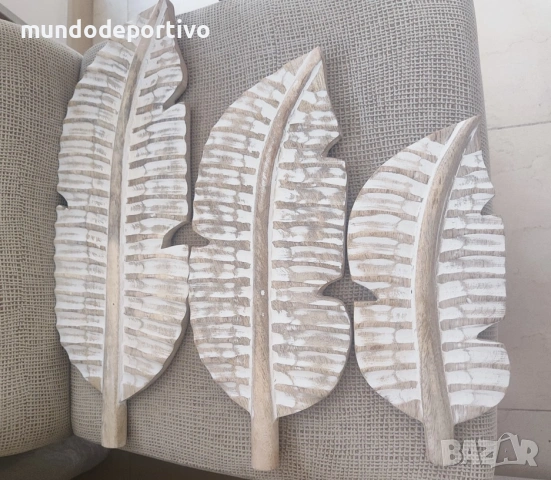 Декорация за стена от дървени листа, снимка 3 - Декорация за дома - 54251797