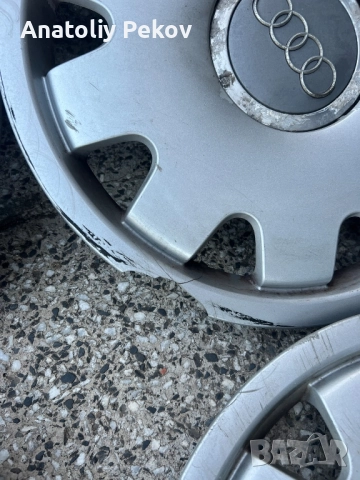 Оригинални тасове Ауди, 15", снимка 6 - Аксесоари и консумативи - 52003343