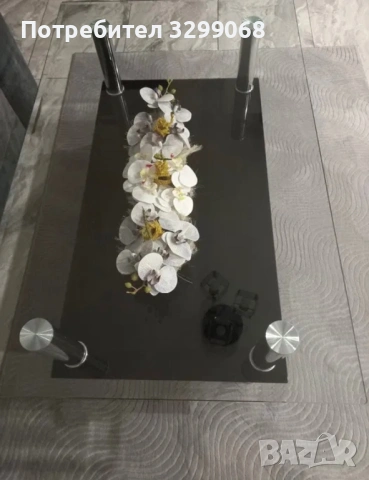 Стъклена холна масичка, снимка 2 - Маси - 53219568