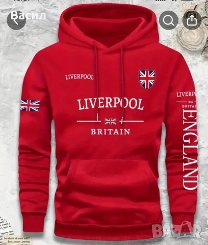 суичър с качулка Ливърпул 