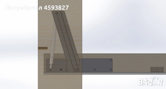 Падащо легло, механизъм, снимка 5 - Спални и легла - 51707151