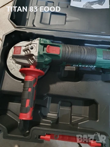 Акумулаторен Ъглошлайф Parkside PWSA 20-Li D4, снимка 2 - Други инструменти - 50952721