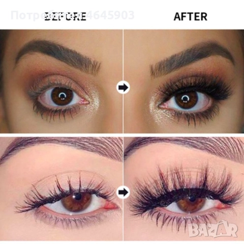 Ексклузивна водоустойчива спирала за мигли с 4D ефект - Черна!, снимка 3 - Козметика за лице - 52355834