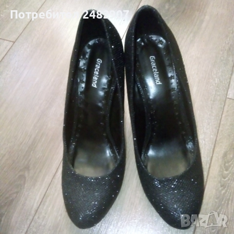 Блестящи дамски обувки, снимка 6 - Дамски обувки на ток - 51595297