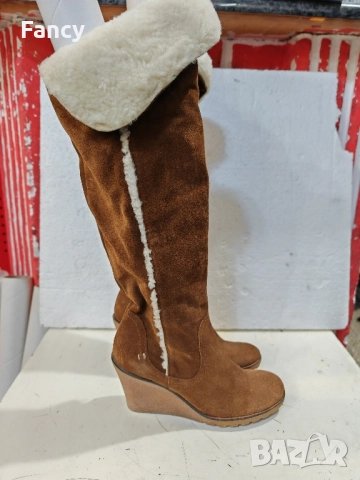 Топли велурени ботуши Belmondo, снимка 2 - Дамски ботуши - 52243708